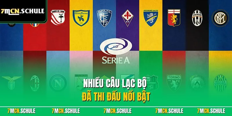 Nhiều câu lạc bộ đã thi đấu nổi bật